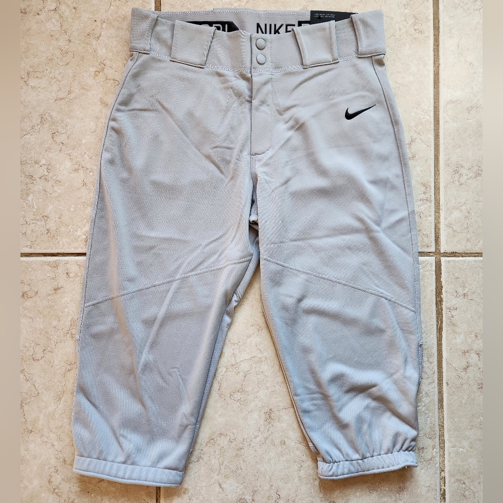 Nike Vapor Pro High Cuff Baseball Pants Mens Size Medium Grey